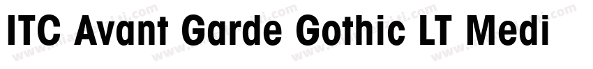 ITC Avant Garde Gothic LT Medium字体转换